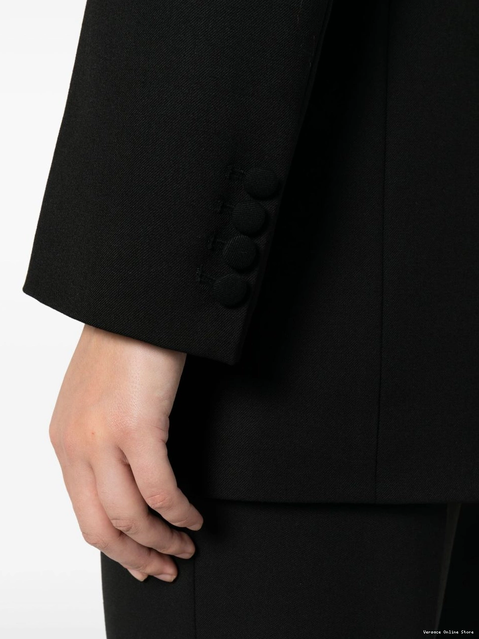 Cheap Women satin-lapels Versace blazer 0714